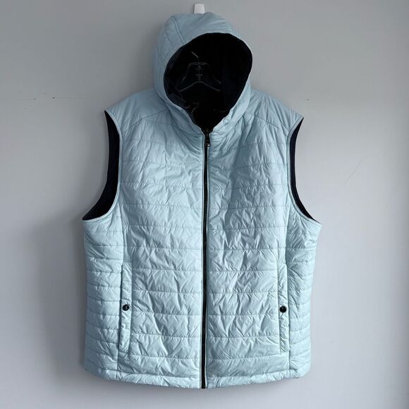 BOSS Camilo Gilet Reversible Waterproof Hooded Puffer Vest Golf Logo Size 36 R S - Picture 9 of 16